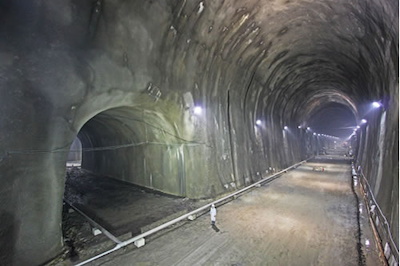 Construction on Kurashiki underground LPG storage tanks