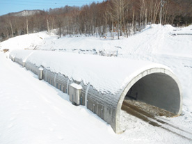 北海道道西野真駒内清田線　盤渓北ノ沢トンネル