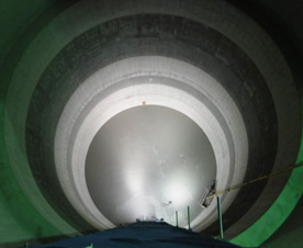 Moriguchi Shaft for the Moriguchi Retention Basin, the North of Neyagawa Underground River