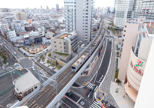 Continuous Grade Separation between Oshiage Station and Yahiro Station, Keisei Electric Railway Oshiage Line