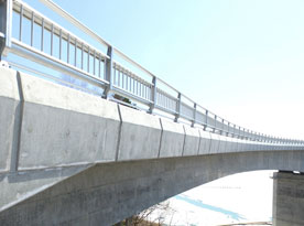 Mikasa city Katsurazawa Dam No.8 Bridge, on National Road Route 452