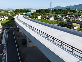 National Route 18 Ueda Bypass Kamikawa Bridge Upper Construction